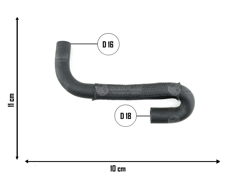 CAUPLAS MANGUERA CALEFACCION SALIDA CHEVROLET CORSA I  =YACO 3909