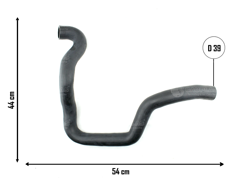 CAUPLAS MANGUERA RADIADOR  SUPERIOR CHEVROLET S10 OEM:52044252 9471407 =YACO 4343