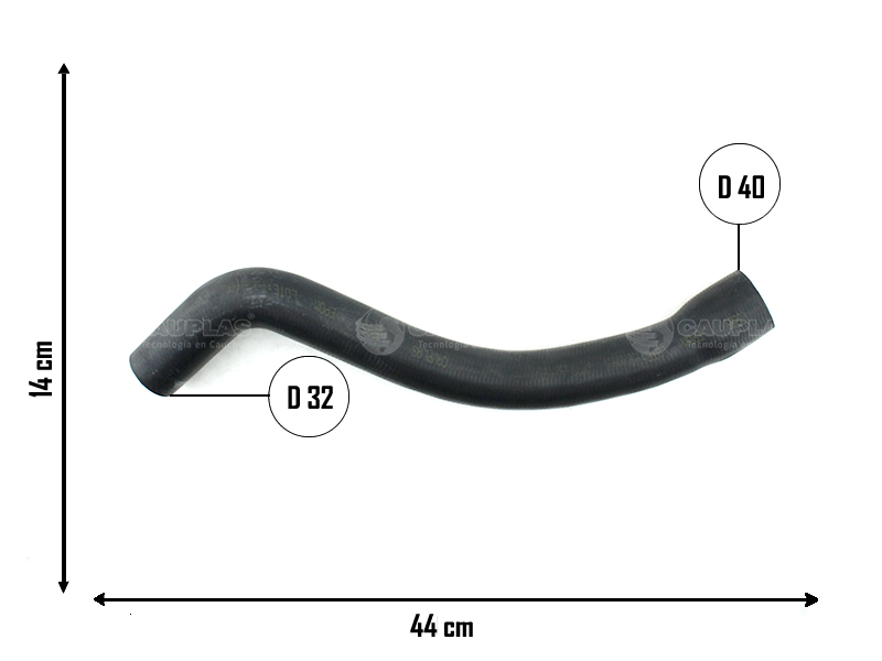 CAUPLAS MANGUERA RADIADOR INFERIOR CHEVROLET CORSA I OEM:94722530 =YACO 4211