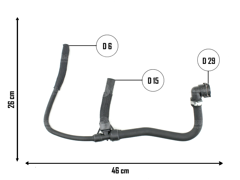 CAUPLAS MANGUERA CALEFACCION ENTRADA CHEVROLET SONIC SPIN = YACO 4234