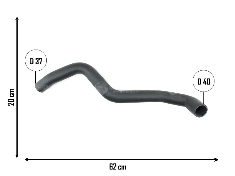 CAUPLAS MANGUERA RADIADOR INFERIOR CHEVROLET S10