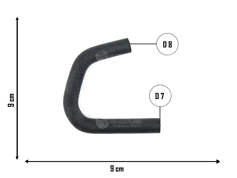 CAUPLAS MANGUERA PASO DE AGUA CHEVROLET CRUZE SONIC TRACKER = YACO 4213