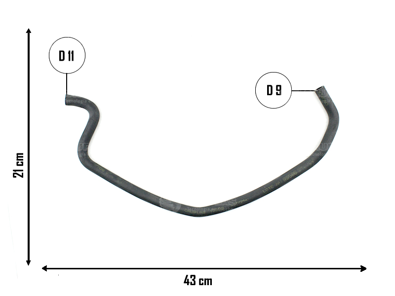 CAUPLAS MANGUERA REFRIGERACION CHEVROLET AVEO OEM:96461946  95990370   96536619   96455979 =YACO 3973
