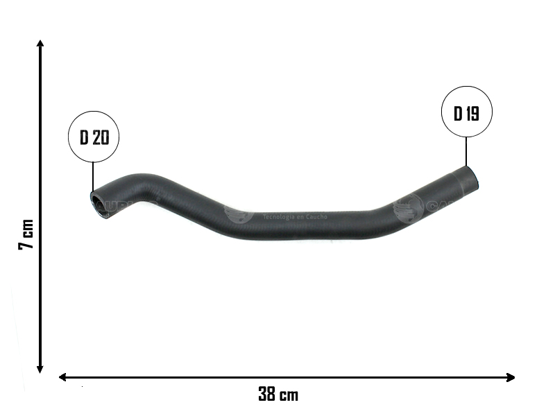 CAUPLAS MANGUERA CALEFACCION SALIDA CHEVROLET SONIC OEM:96958217  95089368