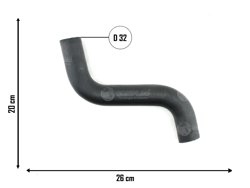 CAUPLAS MANGUERA RADIADOR SUPERIOR CHEVROLET TRACKER OEM:96968695  96969573