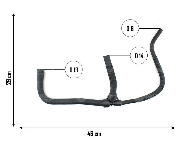 CAUPLAS MANGUERA CALEFACCION ENTRADA CHVEROLET COBALT SPIN