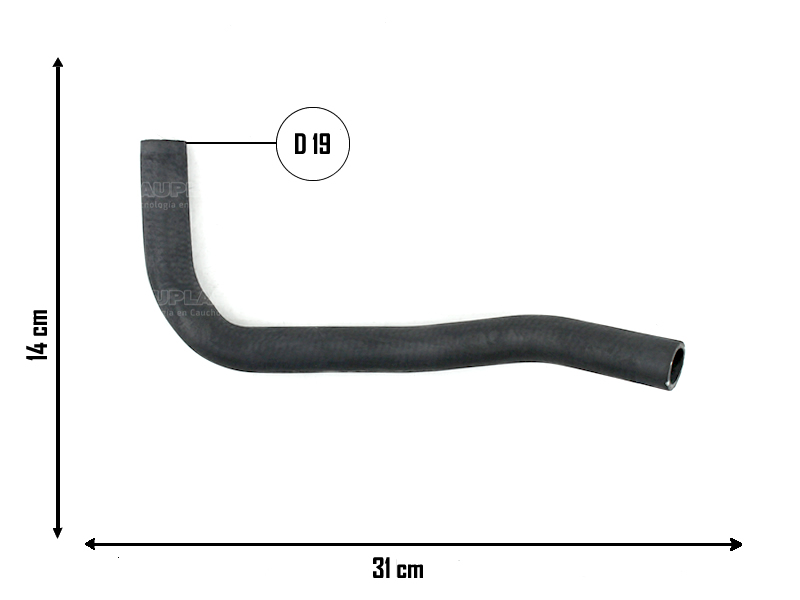 CAUPLAS MANGUERA CALEFACTOR ENTRADA CHEVROLET SONIC