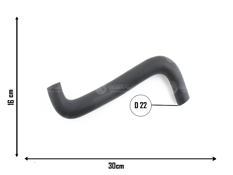 CAUPLAS MANGUERA BOMBA DE AGUA VW CARAT GACEL GOL I/II/III QUANTUM SANTANA SAVEIRO I/II/III SENDA FORD ESCORT ORION = YACO 956/2084