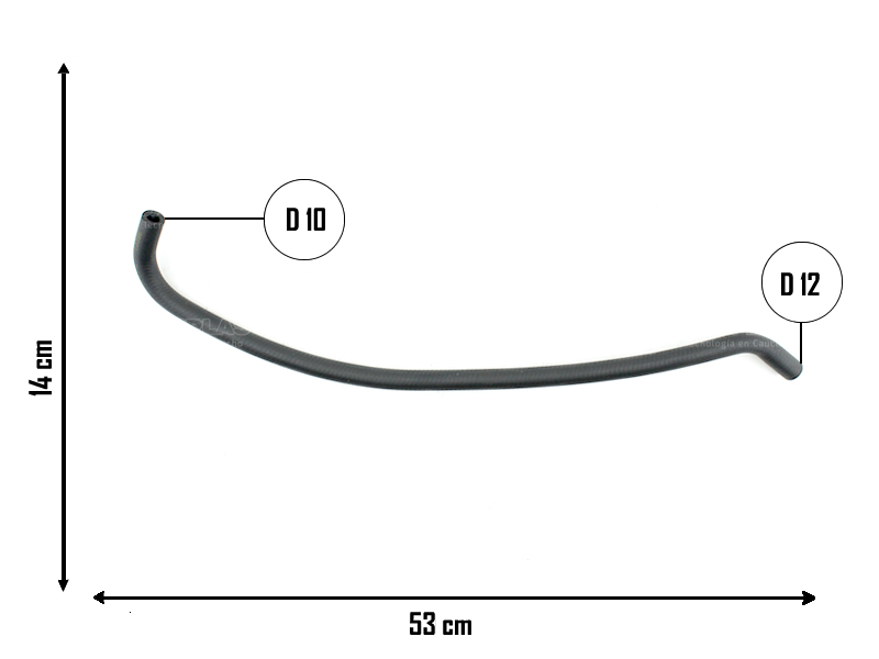 CAUPLAS MANGUERA CALEFACTOR ENTRADA FIAT STRADA OEM:93283533