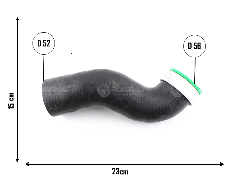 CAUPLAS MANGUERA CIRCULACION DE AIRE A INTERCOOLER VOLKSWAGEN BORA