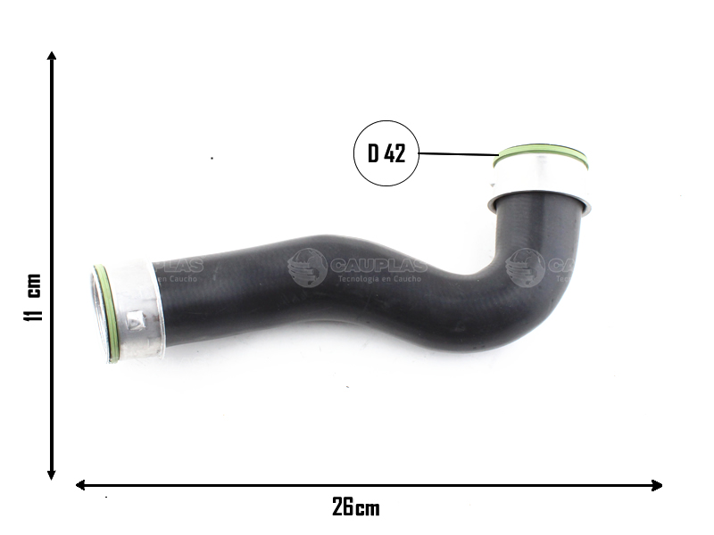 CAUPLAS MANGUERA CIRCULACION DE AIRE A INTERCOOLER VW BORA OEM: 1J0145828AD