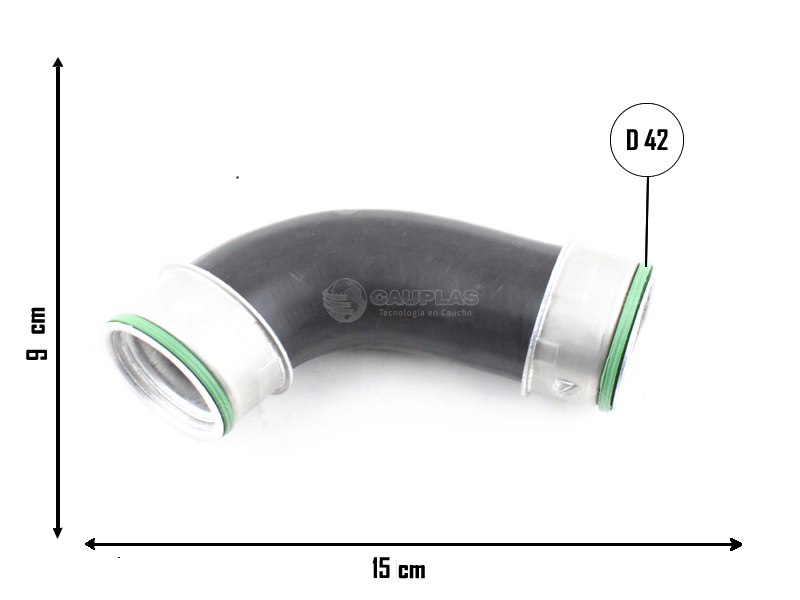 CAUPLAS MANGUERA CIRCULACION DE AIRE A INTERCOOLER VW BORA OEM: 1K0145790C