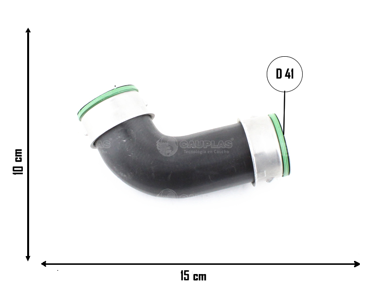 CAUPLAS MANGUERA TURBO VW VENTO DIESEL 1.9/ 2.0 (BXE-BKC) SIN EL SILENCIADOR CIRCULACION DE AIRE A INTERCOOLER