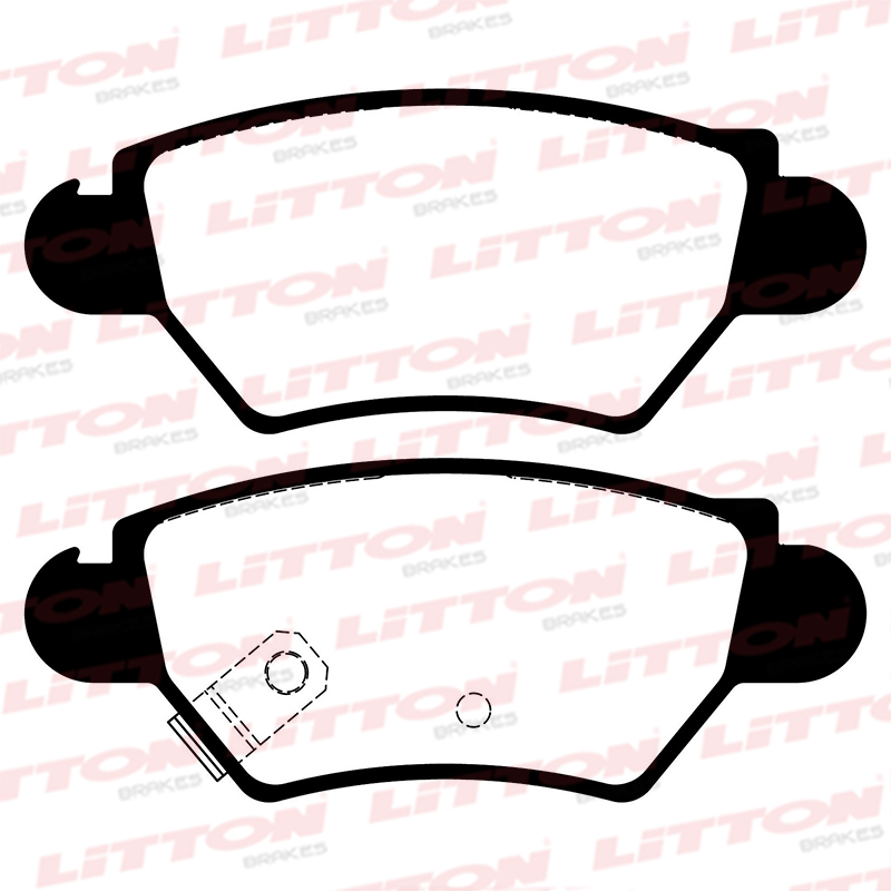 LITTON PASTILLAS FRENO TRAS. CHEVROLET ASTRA ZAFIRA 1.6 - 1.8 - 2.0 