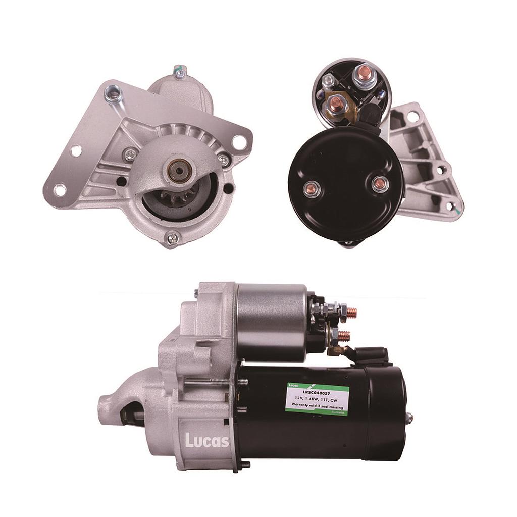 LUCAS MOTOR DE ARRANQUE PEUGEOT 206 207 307 PARTNER BERLINGO C3 C4 TODOS 1.6HDI 12V 1.4KW 11 DIENTES SENTIDO HORARIO