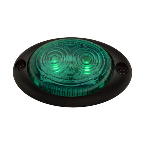 BAIML FARO POSICION ELECTR. UNIVERSAL OVALADO BIVOLTAJE 12/24V VERDE