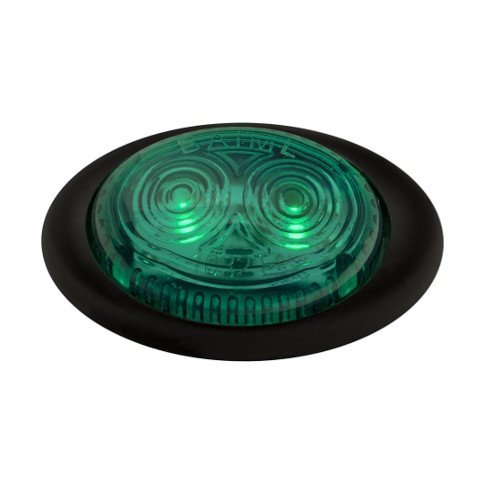 BAIML FARO POSICION ELECTR. UNIVERSAL OVALADO BIVOLTAJE 12/24V VERDE FIJACION CON ADHESIVO