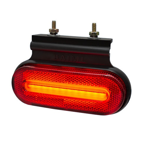 BAIML FARO POSICION TRASERA RETRO REFLECTOR ROJO CON CABLE ENVAINADO