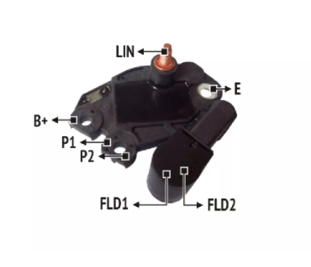 NOSSO REGULADOR VOLTAJE T/VALEO 12V OEM: 2543300 / 593975