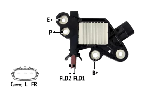 NOSSO REGULADOR VOLTAJE T/ BOSCH NISSAN FRONTIER 12V