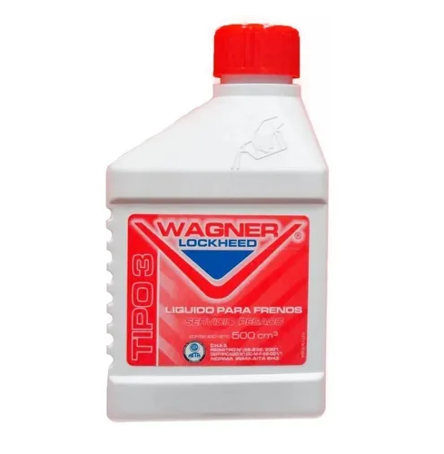 WAGNER LOCKHEED LIQUIDO FRENO SERVICIO PESADO TIPO 3 - DOT 3 500CC (A3-1=A4-1)