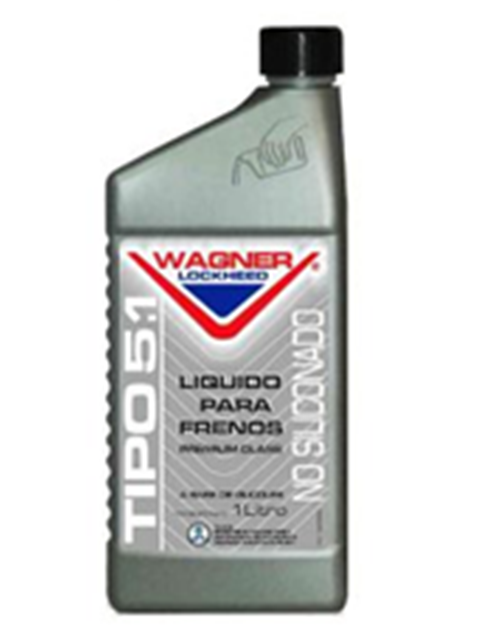 WAGNER LOCKHEED LIQUIDO FRENO NO SILICONADO TIPO 5 - DOT 5.1 1LITRO (A5-1)