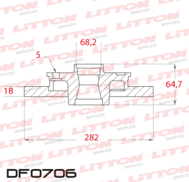 LITTON DISCO FRENO VOLKSWAGEN TRANSPORTER - EUROVAN DEL