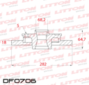 [DF0706.0500] LITTON DISCO FRENO VOLKSWAGEN TRANSPORTER - EUROVAN DEL