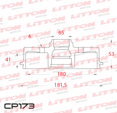 LITTON CAMPANA FRENO VOLKSWAGEN GOL TREND 12/ VOYAGE 1.6 TRAS