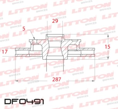 LITTON DISCO FRENO DISCO CHEVROLET - GM TRACKER 1.8 SUZUKI GRAND VITARA 2.0 16V VITARA 2.5l- 2.0 16V DEL