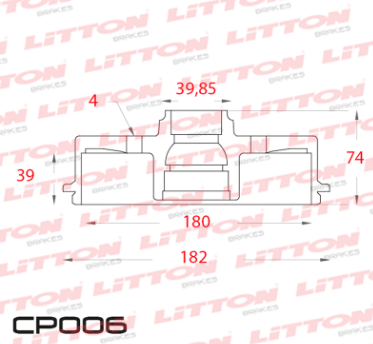LITTON CAMPANA FRENO VOLKSWAGEN GACEL- SENDA -GOL- SAVEIRO DEL