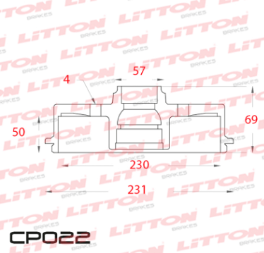 LITTON CAMPANA FRENO CHEVROLET ASTRA-VECTRA -MERIVA 1.8 TRAS