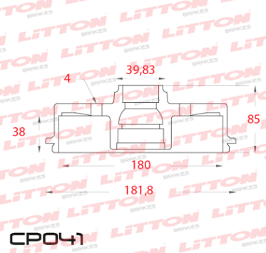 LITTON CAMPANA FRENO CHEVROLET - GM PRISMA 1.4 8V C/MAZA - CELTA 1.4 8V SUZUKI FUN 1.0 - 1.4 TRAS