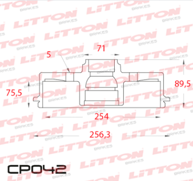 LITTON CAMPANA FRENO FORF RANGER 2.3 NAFTA TRAS