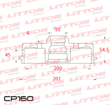 LITTON CAMPANA FRENO TOYOTA ETIOS 1.3 1.5 TRAS