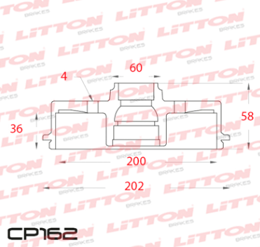 LITTON CAMPANA FRENO CHEVROLET ONIX 12/ PRISMA 13/ TRAS