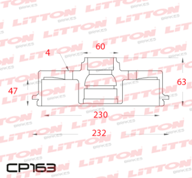 LITTON CAMPANA FRENO CHEVROLET SPIN0 12/ TRAS