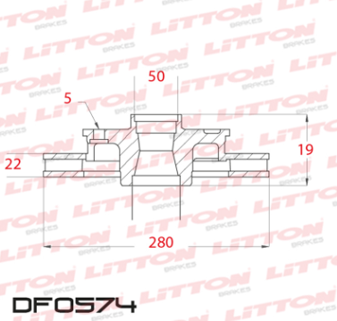LITTON DISCO FRENO VOLKSWAGEN GOLF V VI PLUS 1.4 16V 1.6FSI 1.9TDI 2.0TDI VENTO 2.0T FSI 2.5l 1.9TDI 2.0TDI GOLF 1.9TDI 1.6 V-VI ABS RUEDA 15 AUDI A3 1.6I 16V - SPORTBACK 1.9TDI 2.0 2.0TDI DEL