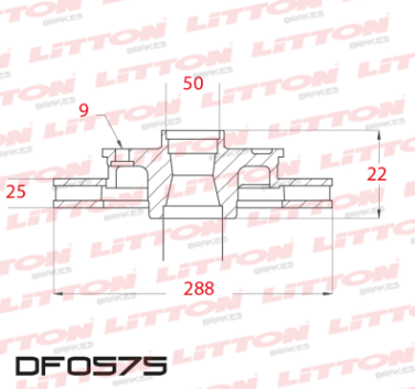 LITTON DISCO FRENO VOLKSWAGEN GOLF 1.4 2.0TSI VII- 1.6MPI VENTO 1.9 2.0 TDI D- 2.5 20V GOLF 1.4 GTE TSI AUDI A3 1.6I16V - SPORTBACK - 1.9TDI 2.0 2.0TDI DEL