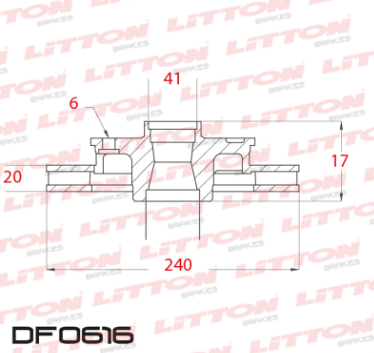 LITTON DISCO FRENO CHEVROLET - GM CORSA 1.0 1.4 NUEVO MONTANA DIESEL 1.7 DEL