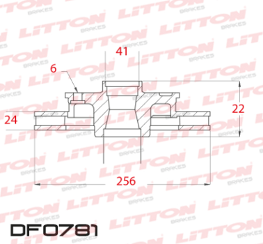 LITTON DISCO FRENO CHEVROLET - GM OPTRA TODOS LOS MODELOS - AVEO 1.4 - 1.6 DEL