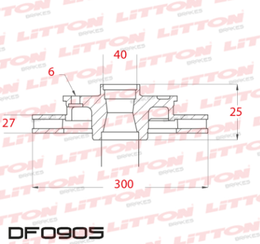 LITTON DISCO FRENO CHEVROLET S10 4x2- 4x4 NUEVA -TRAILBLAZER 2.8 - 3.6 DEL