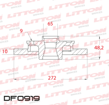 LITTON DISCO FRENO VOLKSWAGEN CADDY - GOLF - VENTO -NEW BEETLE -SCIROCCO TRAS