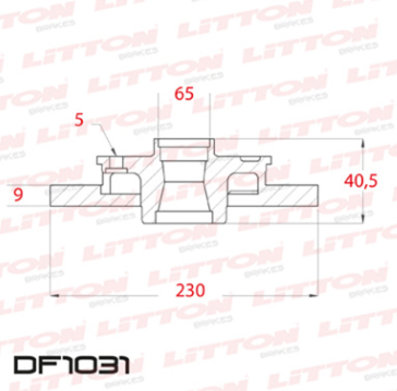 LITTON DISCO FRENO VOLKSWAGEN POLO 1.0 18> VIRTUS 1.0 18/ NIVUS 1.0 TRAS