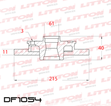 LITTON DISCO FRENO RENAULT KWID 17> 1.0 LIFE ZEN INTENSE DEL