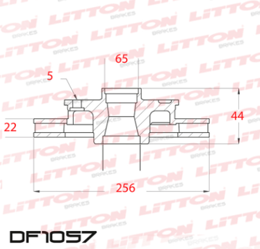 LITTON DISCO FRENO  VOLKSWAGEN POLO 1.0 1.6 MSI - VIRTUS 1.6 MSI 18/ DEL