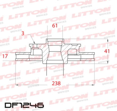 LITTON DISCO FRENO RENAULT KWID 1.0 19/ DEL