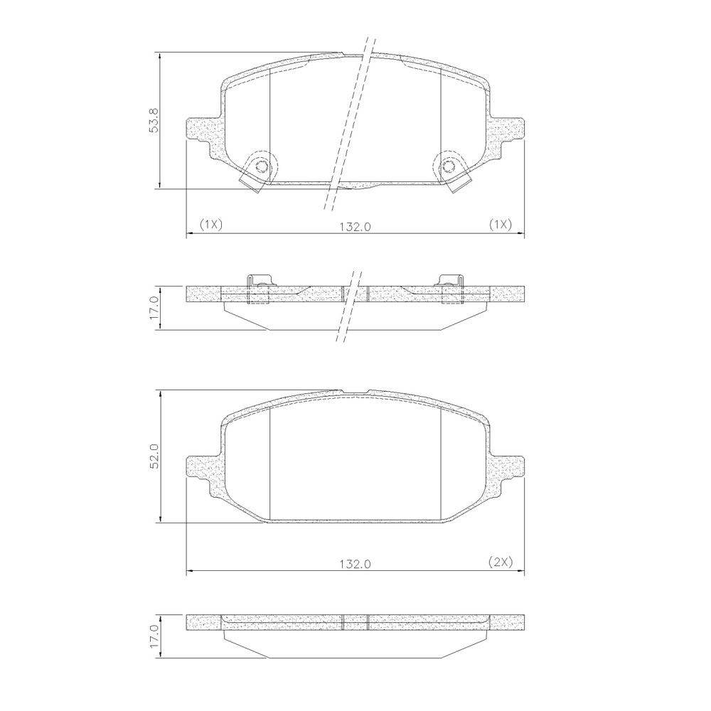 FRASLE PASTILLA  EJE DELAN. CHEVROLET ONIX 1.0 TURBO 19> /PLUS 1.2 12V 19> OEM: 26312031