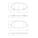 [PD1696.0332] FRASLE PASTILLA  EJE DELAN. CHEVROLET ONIX 1.0 TURBO 19> /PLUS 1.2 12V 19>