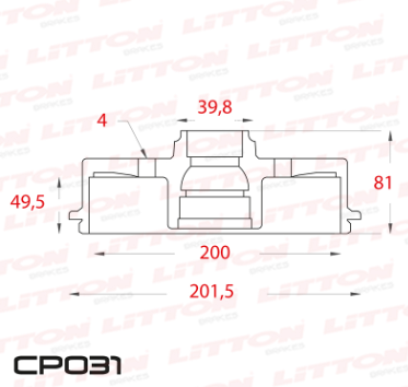 LITTON CAMPANA FRENO SEAT CORDOBA IBIZA TOLEDO VW GOLF POLO QUANTUM SANTANA SAVEIRO C/ABS